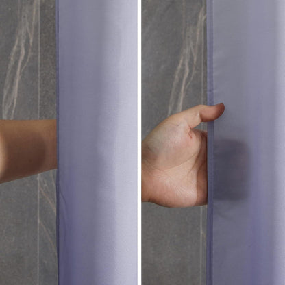 Anti-Schimmel Duschvorhang 180x180cm Wasserdicht Stoff Gradient Lila