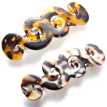 2 Stück Automatische Französisch Haarspangen Retro Damen Haarclips