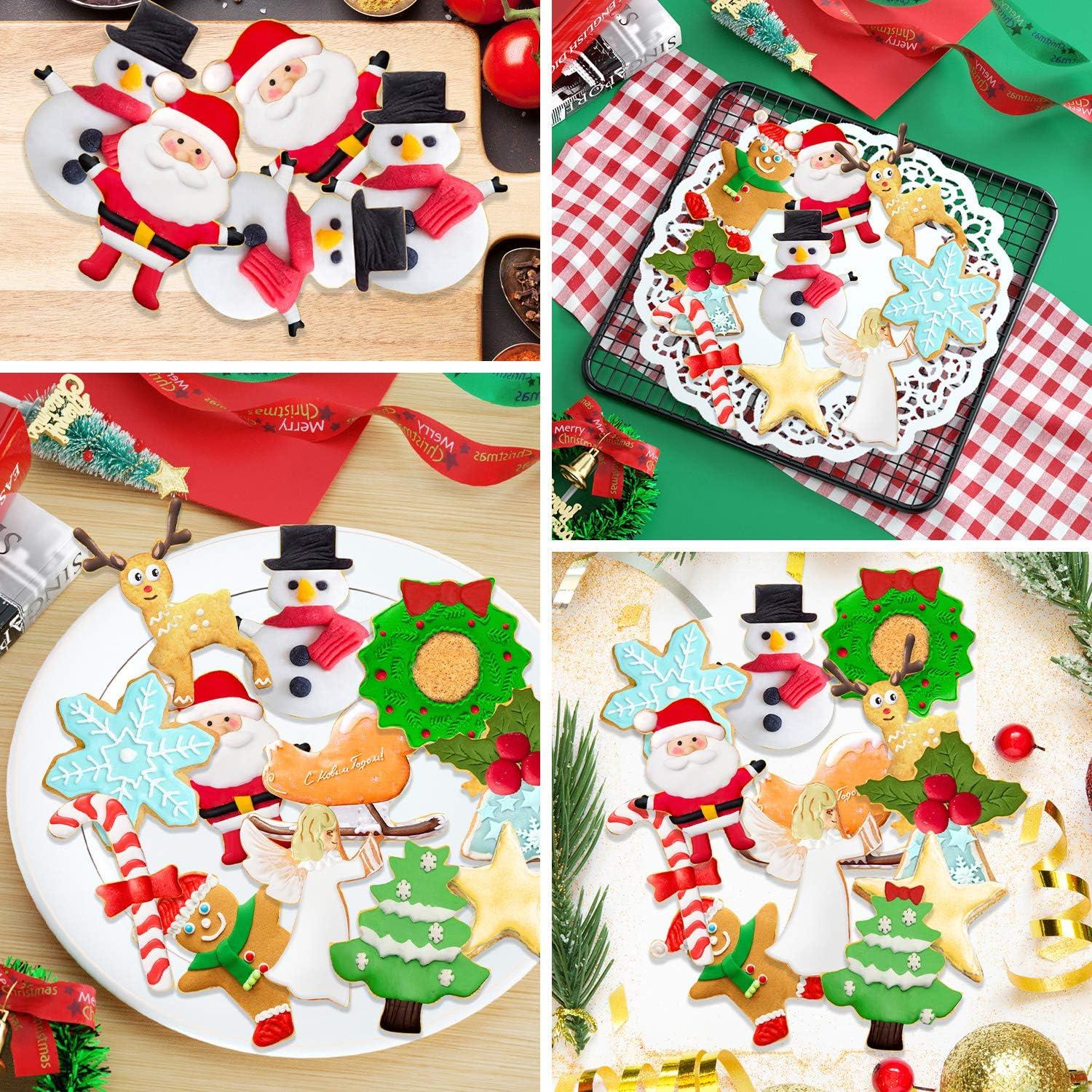 Ausstecher Weihnachten 12 Stück Edelstahl Plätzchenausstecher Joyoldelf