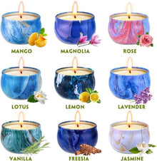 Duftkerzen Geschenkset 9er-Pack Sojawachs Aromatherapie