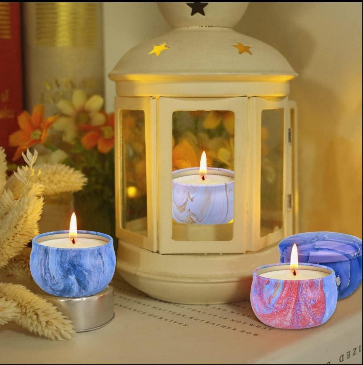 Aottom Duftkerzen Geschenkset 9 Düfte Weihnachten Aromatherapie