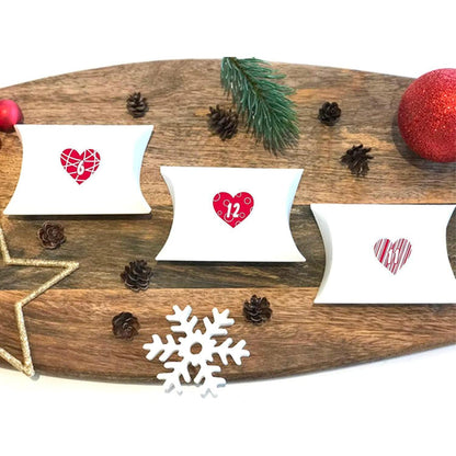 Adventskalender Zahlen Aufkleber 5 Sets 24 Sticker