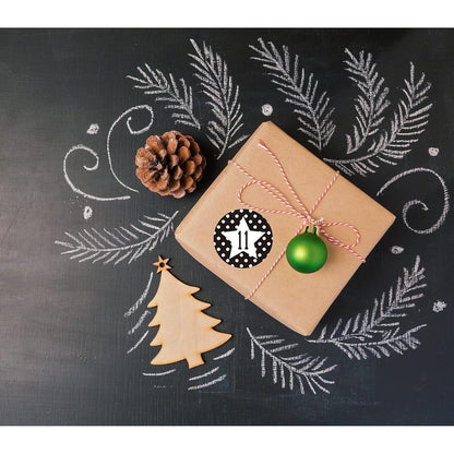 Adventskalender Zahlen Aufkleber 5 Sets 24 Sticker