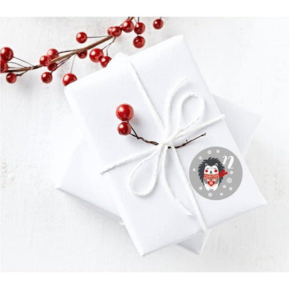 Adventskalender Zahlen Aufkleber 5 Sets 24 Sticker