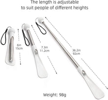 Teleskop Schuhlöffel Ausziehbar 92cm Aluminium