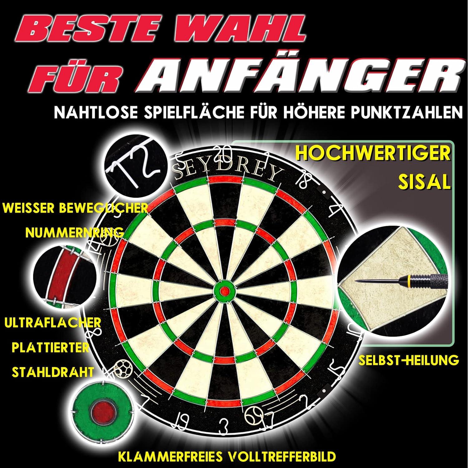 Seydrey Dartscheibe Kork Set Professionelles Design