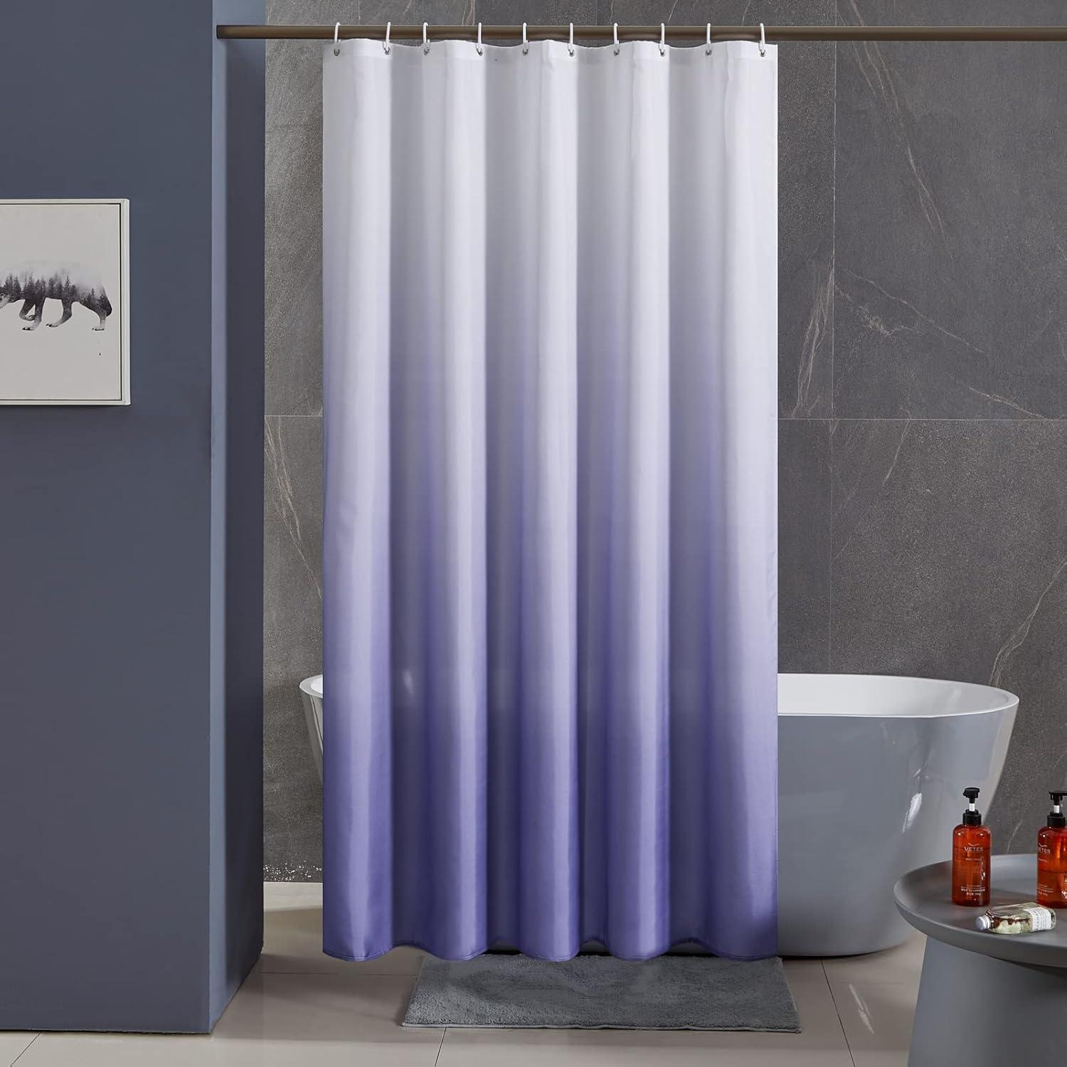 Schmaler Duschvorhang Polyester Gradient Lila