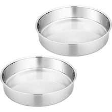 Homikit Edelstahl Runde Kuchenformen Set 20 cm 2er Pack