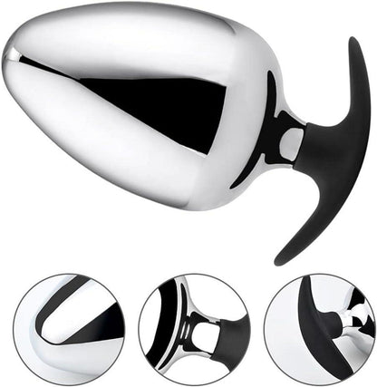 Edelstahl Analplug Prostata Massage SM Sexspielzeug Butt Plug