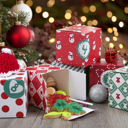 Adventskalender zum Befüllen Schachteln 24 Boxen Weihnachten