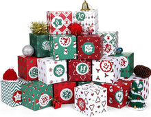 Adventskalender Boxen zum Befüllen 24 Geschenkboxen Weihnachten Kisten