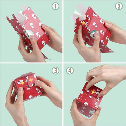 Adventskalender Boxen zum Befüllen 24 Geschenkboxen Weihnachten Kisten