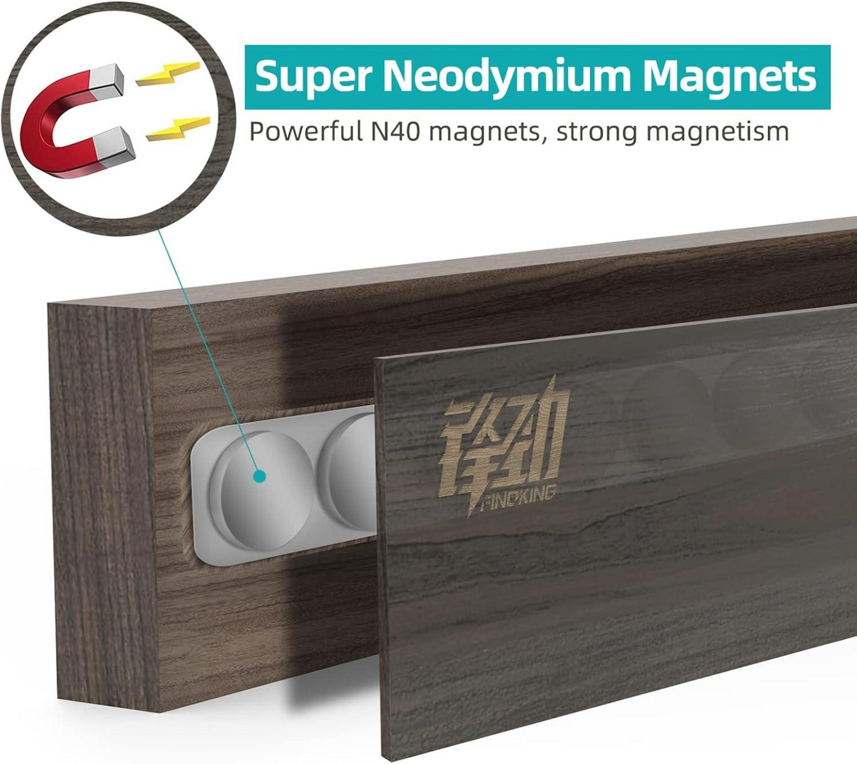 Magnetischer Messerstreifen Eschenholz 30cm für Küche Organi