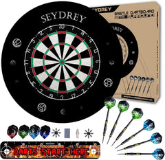 Dartscheibe Kork Selbstheilend Steeldartscheibe Set 6 Dartpfeile