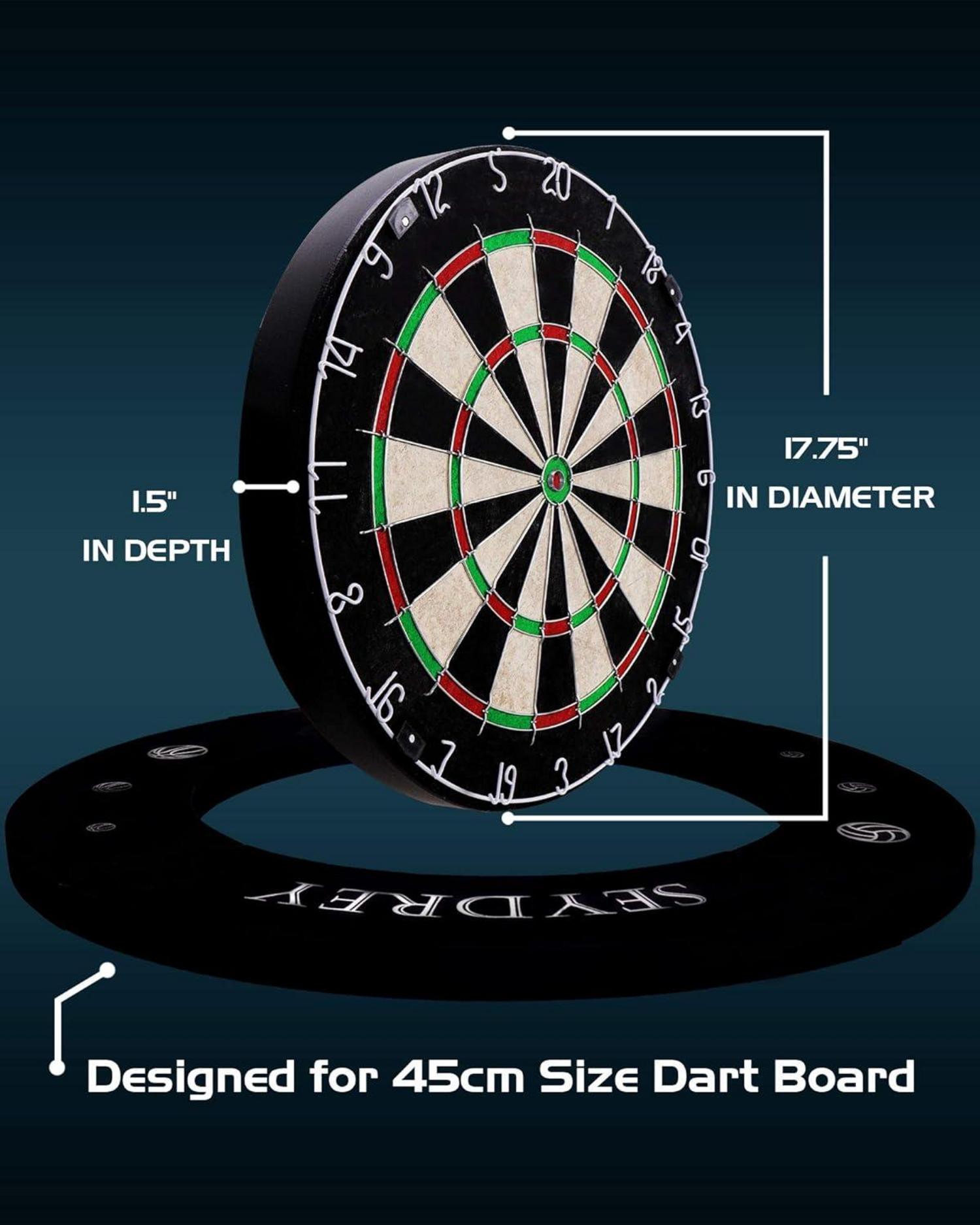 Dartscheibe Kork Steeldart Set 6 Dartpfeile Metallspitze