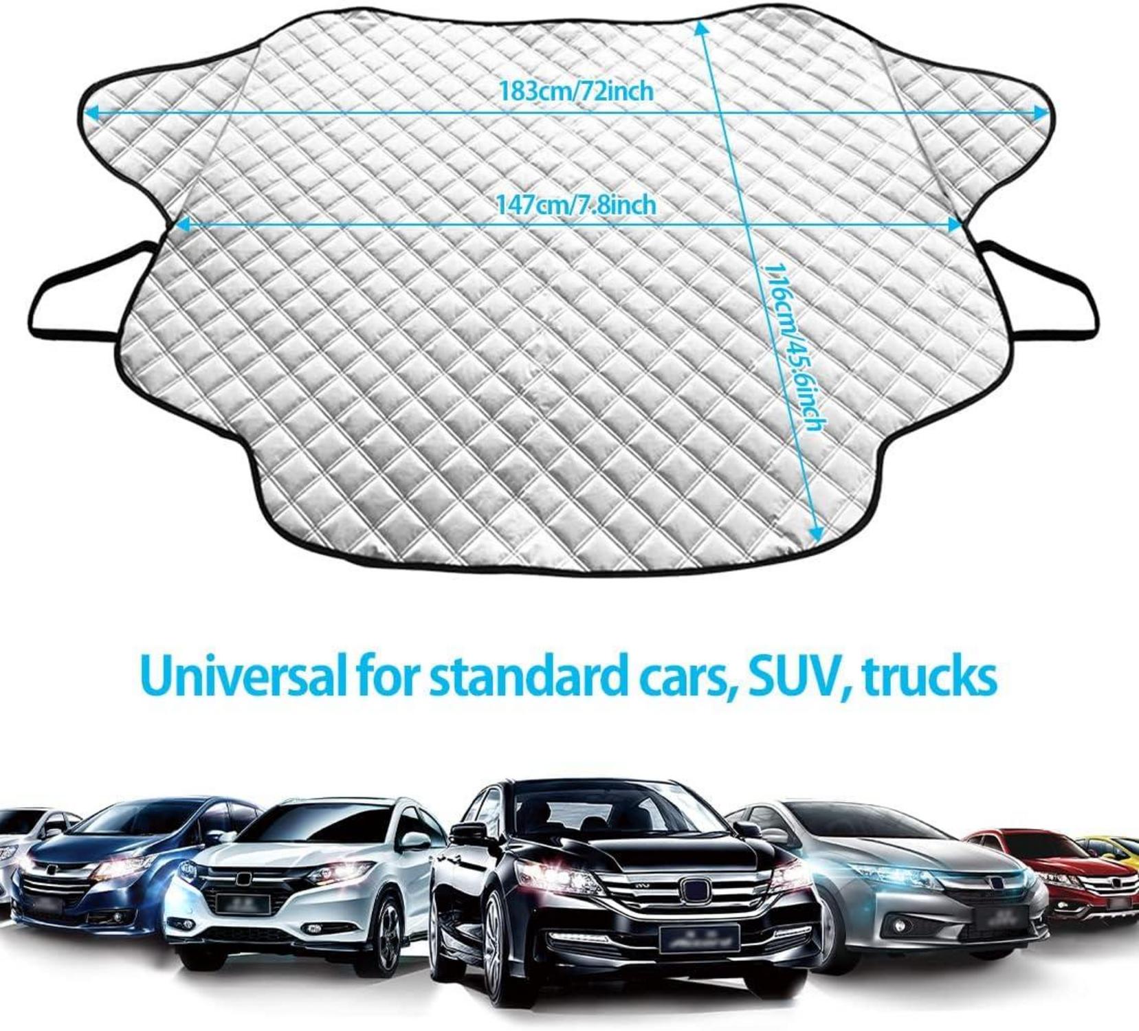 Frontscheibenabdeckung Auto Sonnenschutz Magnet Faltbar UV-Staub-Frost 183x116cm