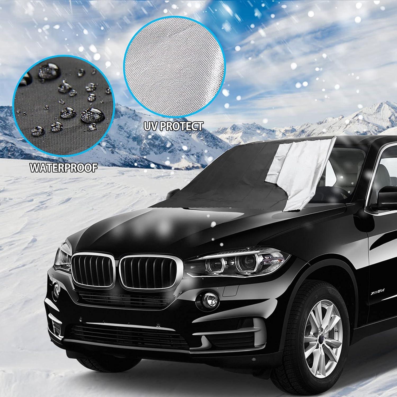 LEWONPO Frontscheibenabdeckung Auto Windschutzscheibe Magnetisch Schutz