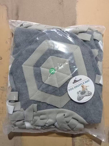 IEUUMLER Schnüffelteppich Hund Riechen Intelligenzspielzeug Futtermatte 71x71cm Grau