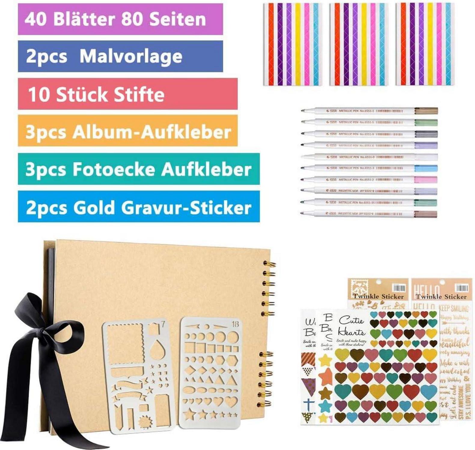 Fotoalbum DIY Fotobuch zum Selbstgestalten 80 Seiten