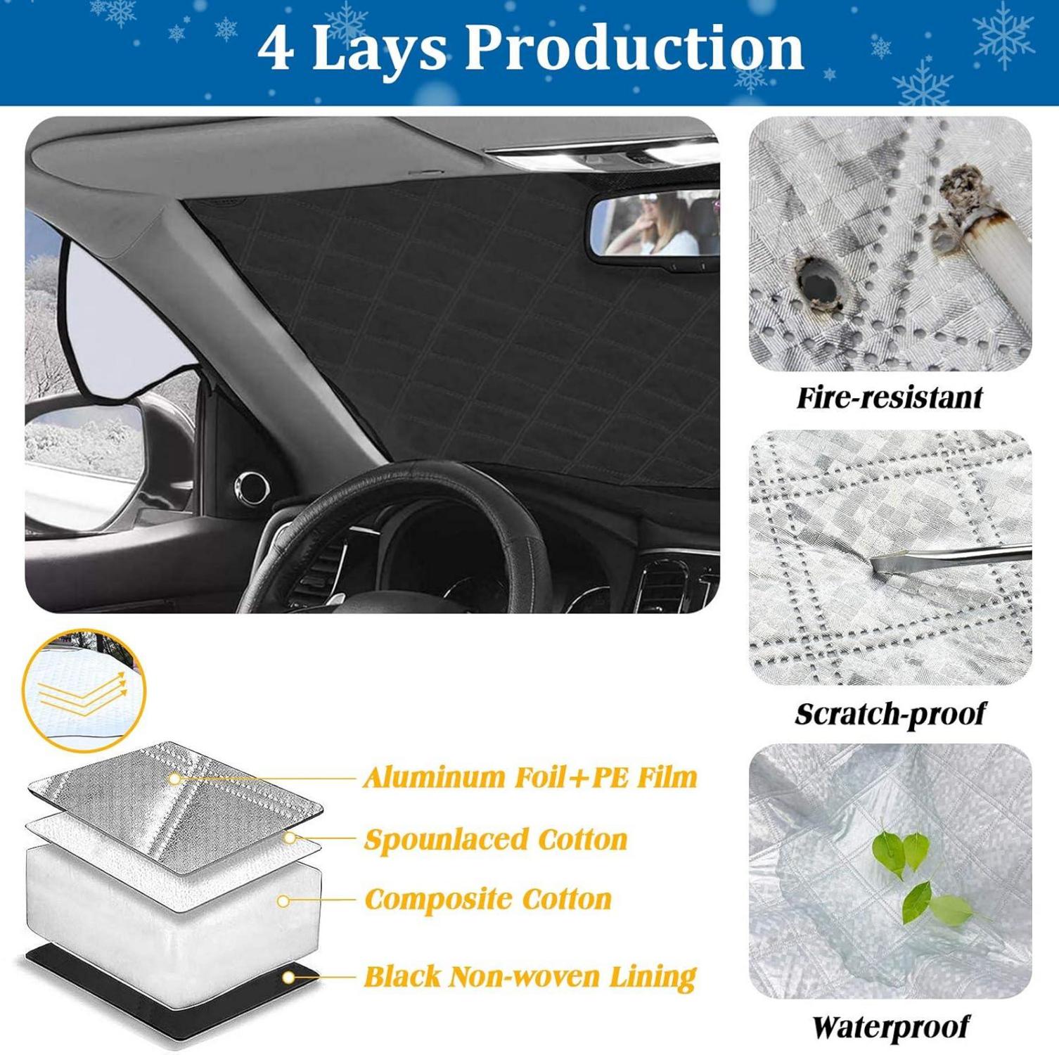 Frontscheibenabdeckung Auto Faltbar Sonnenschutz Winter