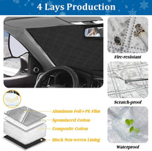 Frontscheibenabdeckung Auto Faltbar Sonnenschutz Winter