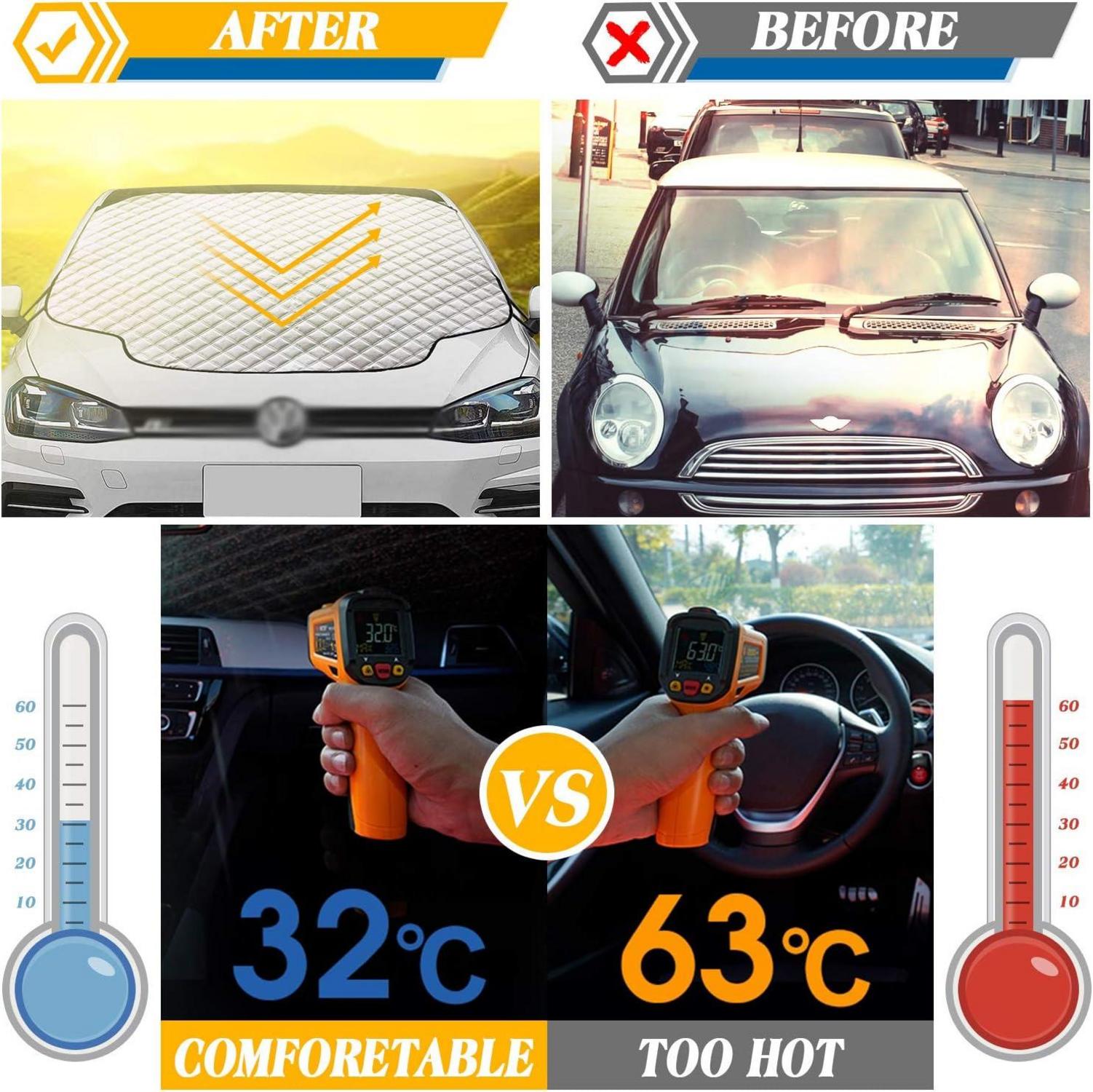 Frontscheibenabdeckung Auto Sonnenschutz Winter Windschutz EIS