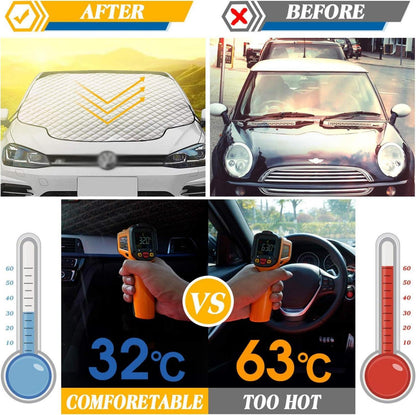 Frontscheibenabdeckung Auto Sonnenschutz Winter Windschutz EIS