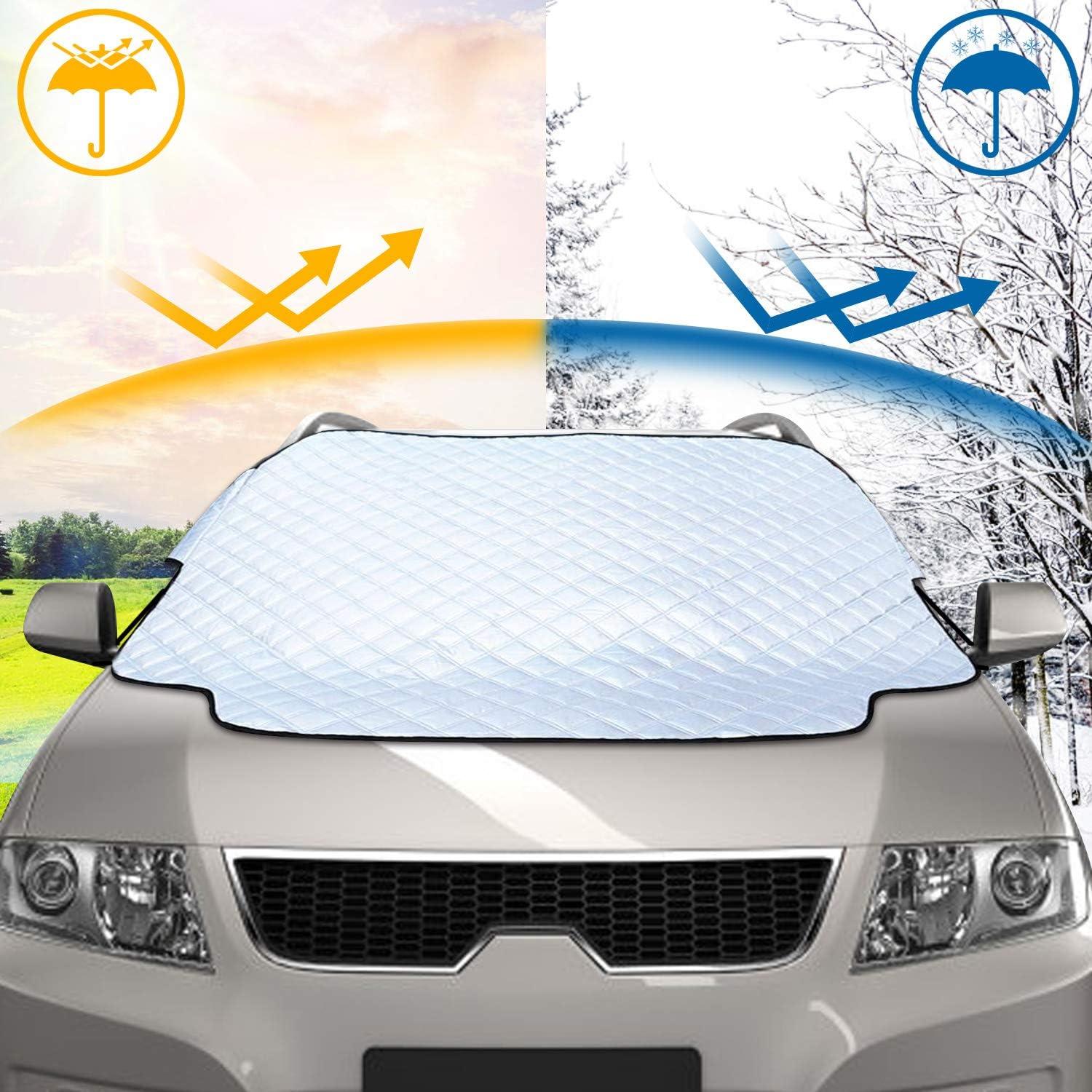Auto Frontscheibenabdeckung Winter Sonnenschutz 3 Magnetische für Autoscheiben