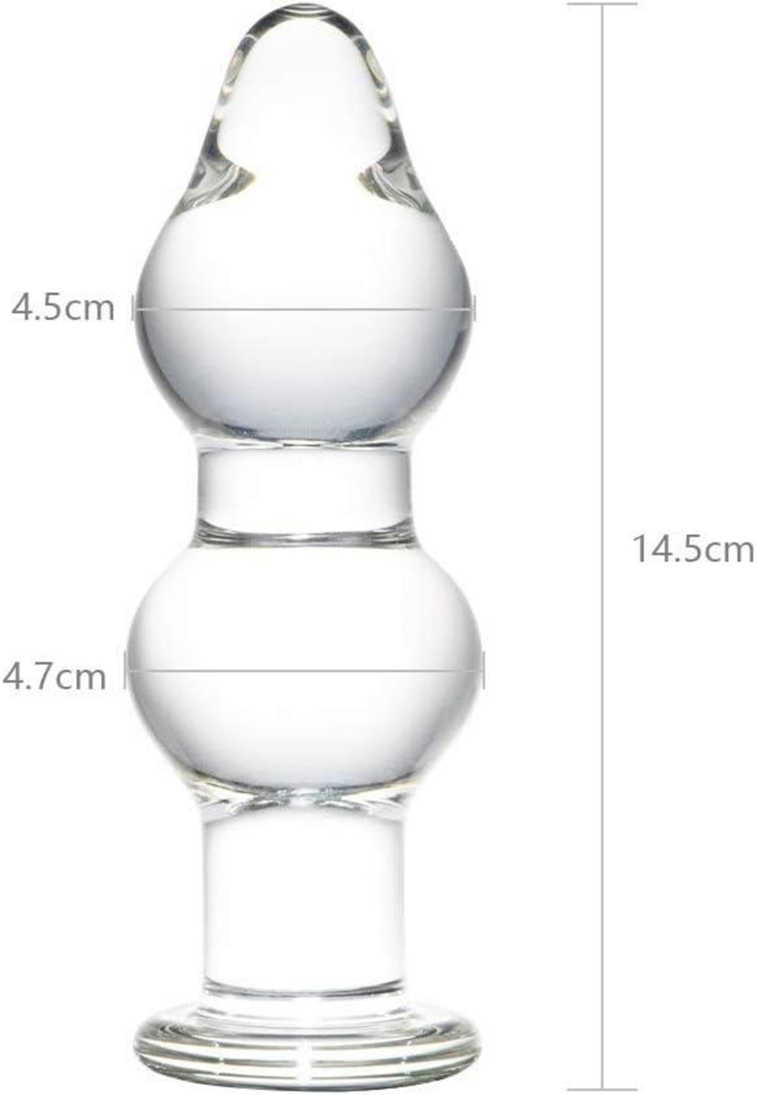 Gourd Form Glas Anal Plug Cone Crystal Butt Plug