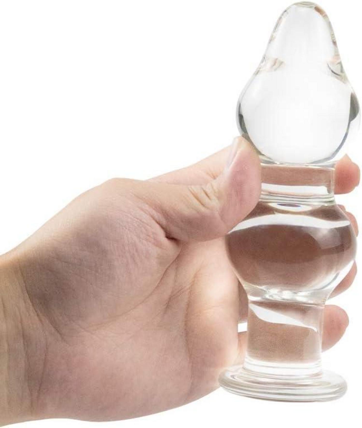 Gourd Glas Anal Plug Cone Crystal Butt Plug Anal Sex Spielzeug