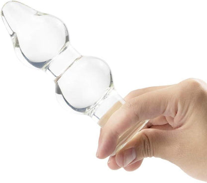 Gourd Glas Anal Plug Crystal Butt Anal Sex Spielzeug Frauen Männer Paar