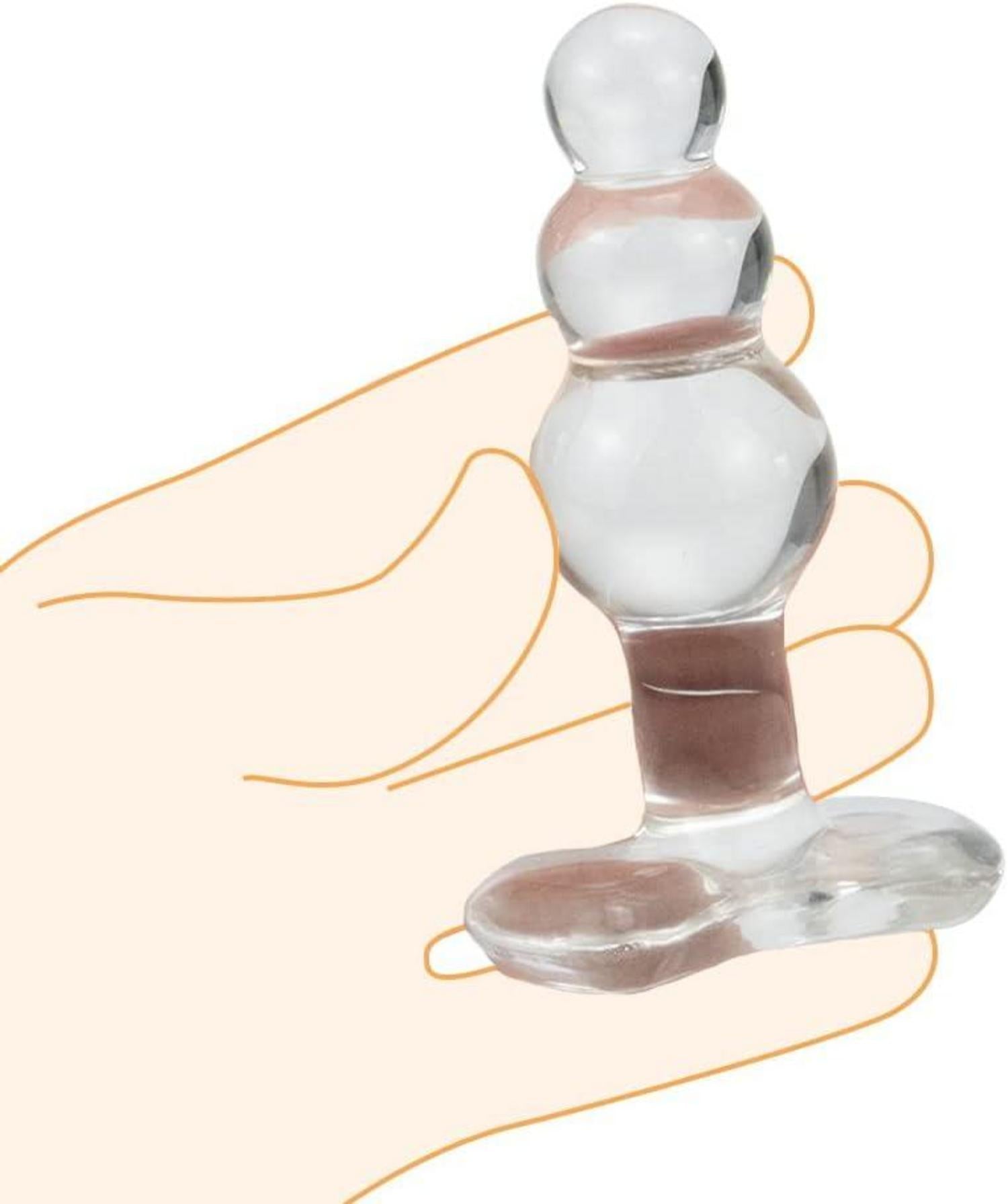 Gourd Form Glas Anal Butt Plug Crystal Sex Spielzeug Frauen Männer