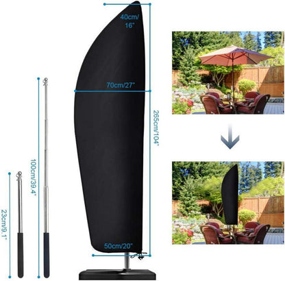 Sonnenschirm Schutzhülle mit Stab 210D Oxford Gewebe