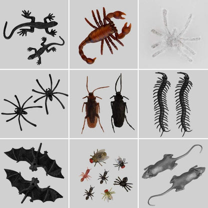 Kalolary 150 Stück Kunststoff Spinnen Käfer Halloween