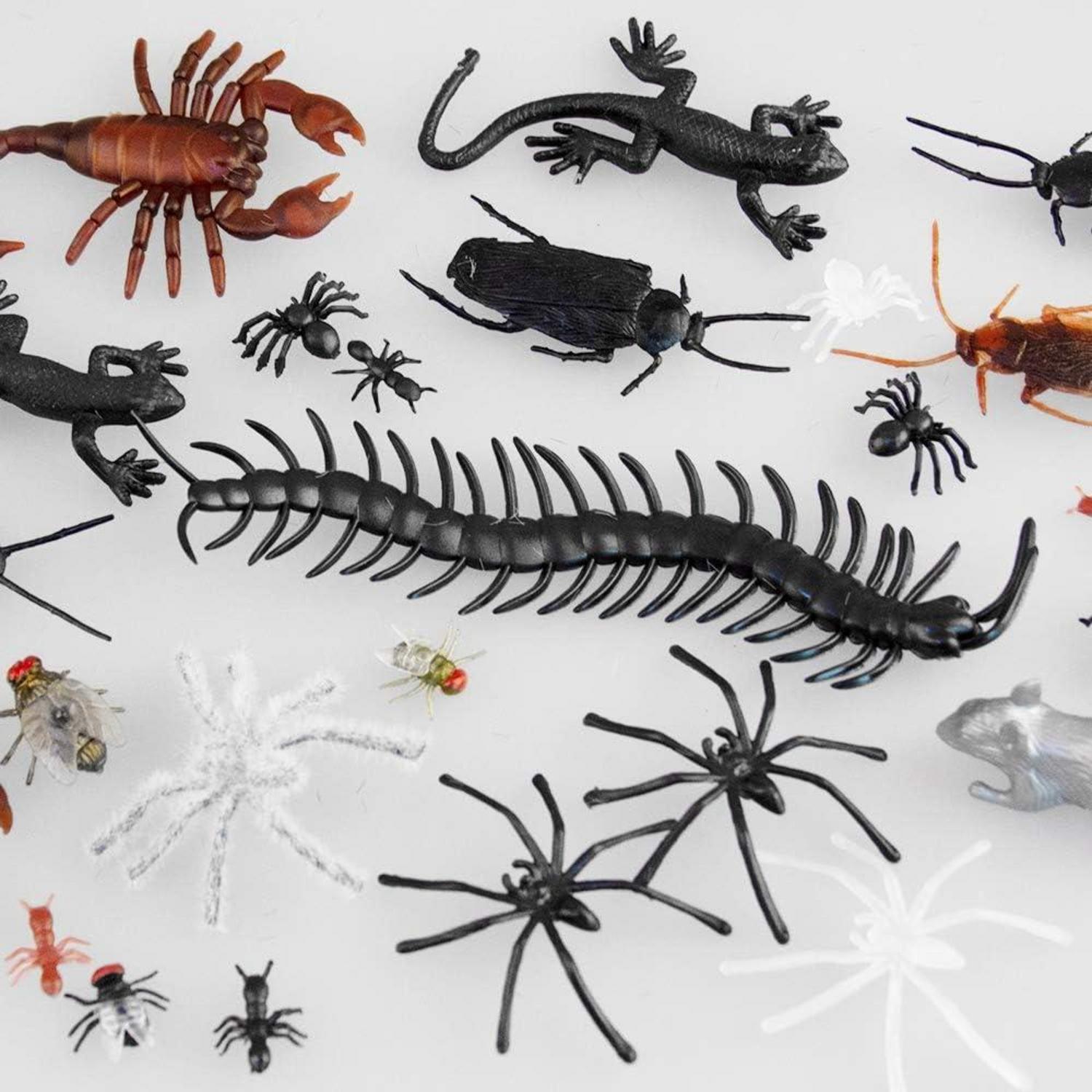 150er Packung Kunststoff Spinnen Käfer Halloween Dekoration