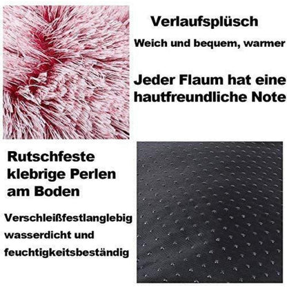 Flauschiges Hundebett Orthopädisch Rosa 120x120x20 cm