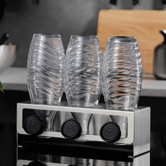 YIGII Flaschenhalter für SodaStream Premium Edelstahl Abtropfhalter