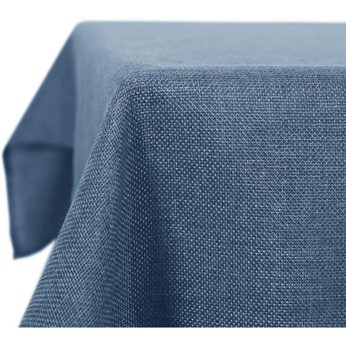 Blau Tischdecke Leinenoptik wasserdicht 150x150 cm