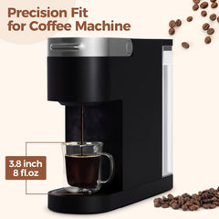 ComSaf Latte Macchiato Gläser Doppelwandig 260ml 4er Set Kaffeetassen Gläser Tee Milch