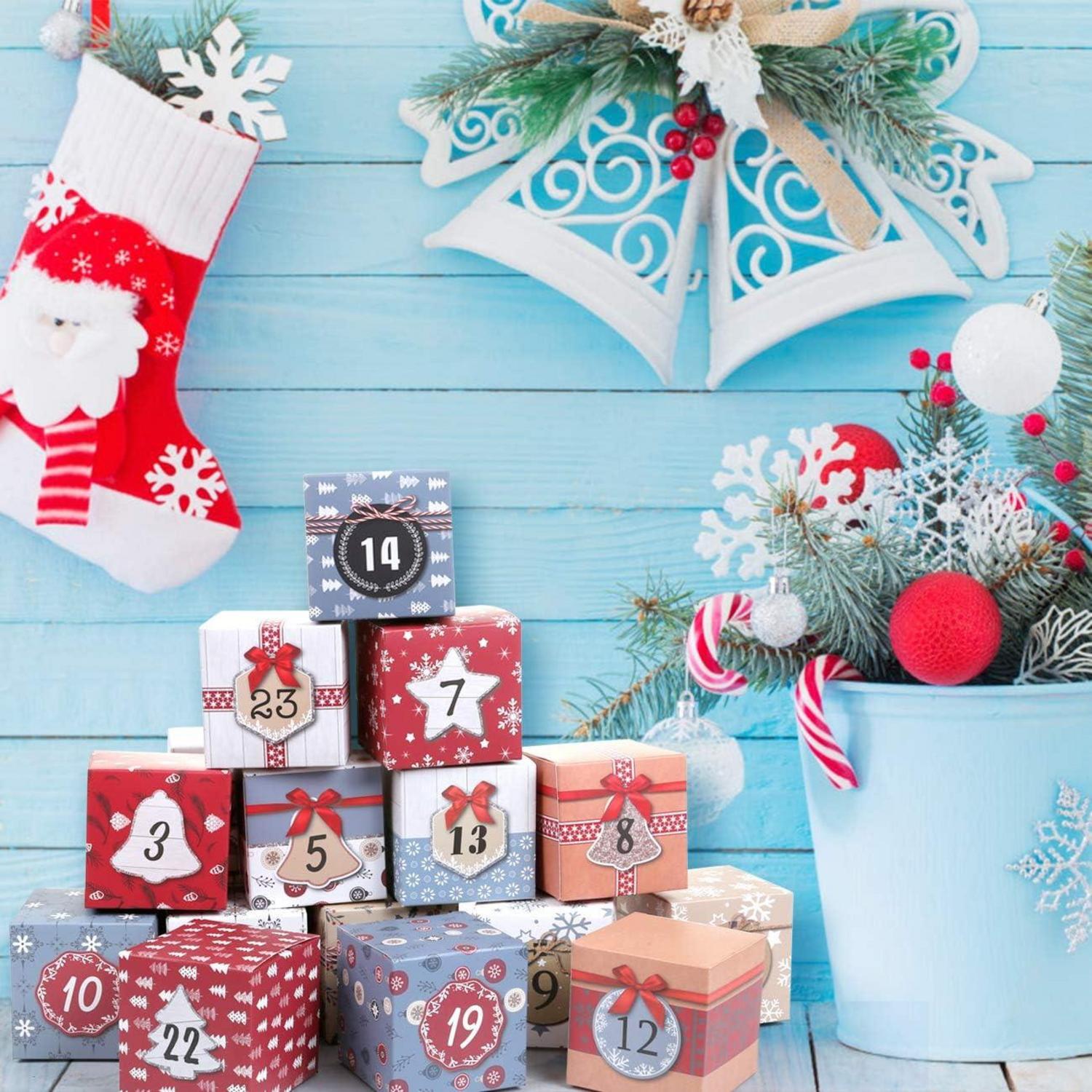 Adventskalender Box 24 Weihnachten Schachteln Geschenkboxen