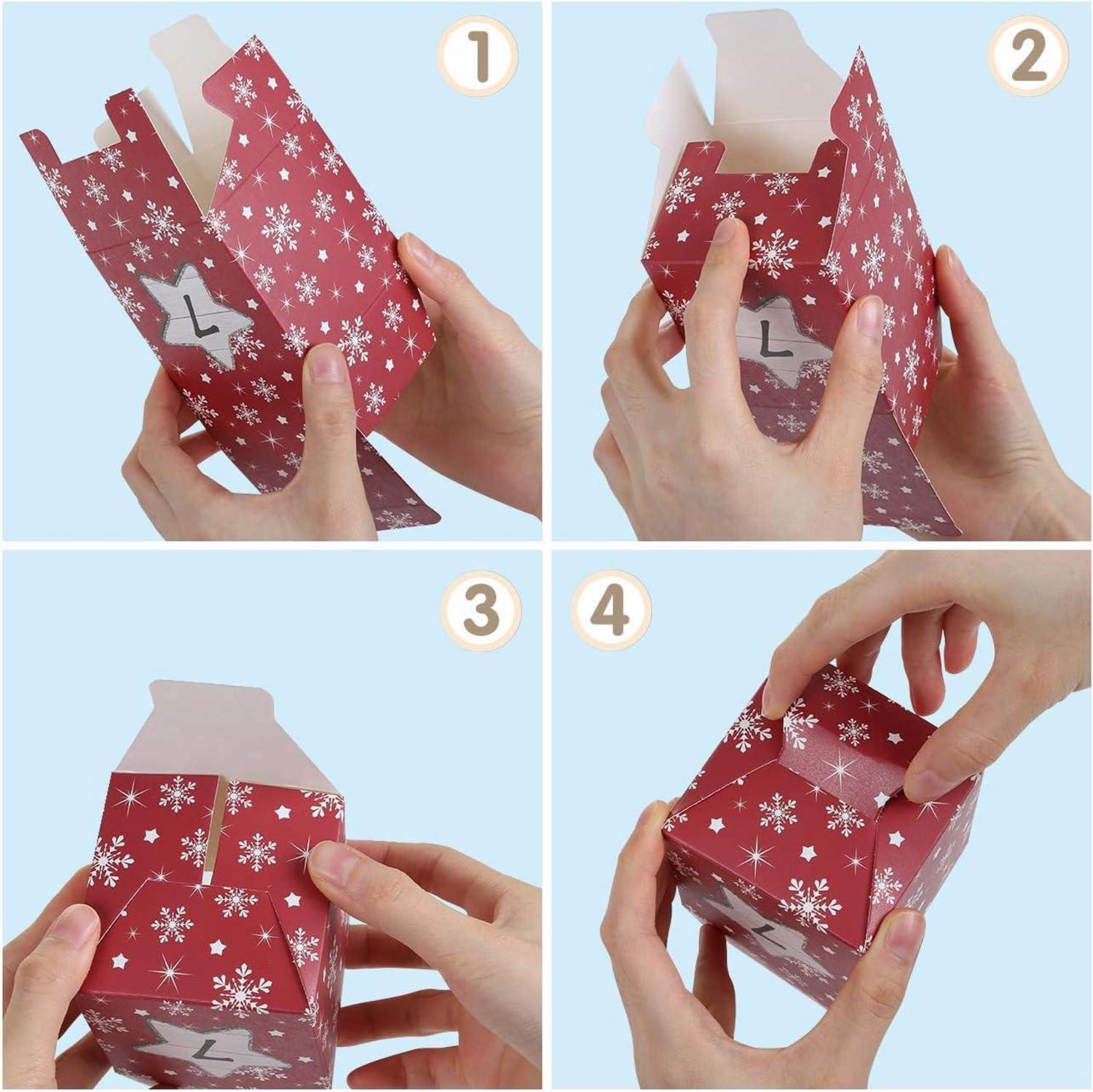 Adventskalender Box 24 Weihnachten Schachteln Geschenkboxen