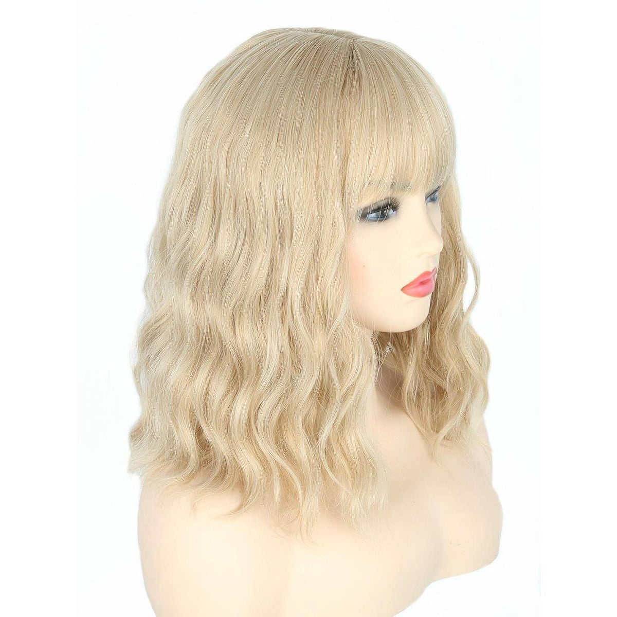 Blond Bob Locken Perücke Damen – Hitzebeständig & Cosplay-Ready