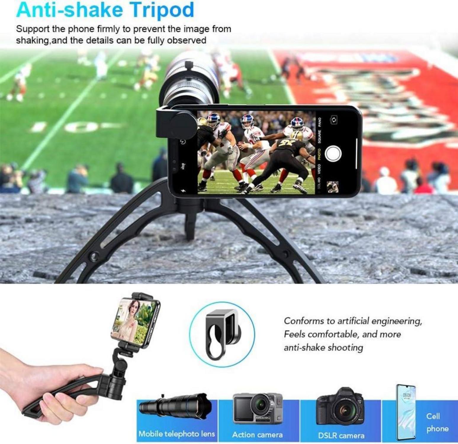 Apexel HD 20-40X Teleskop Zoomobjektiv für iPhone Huawei Samsung - 20-40-fach