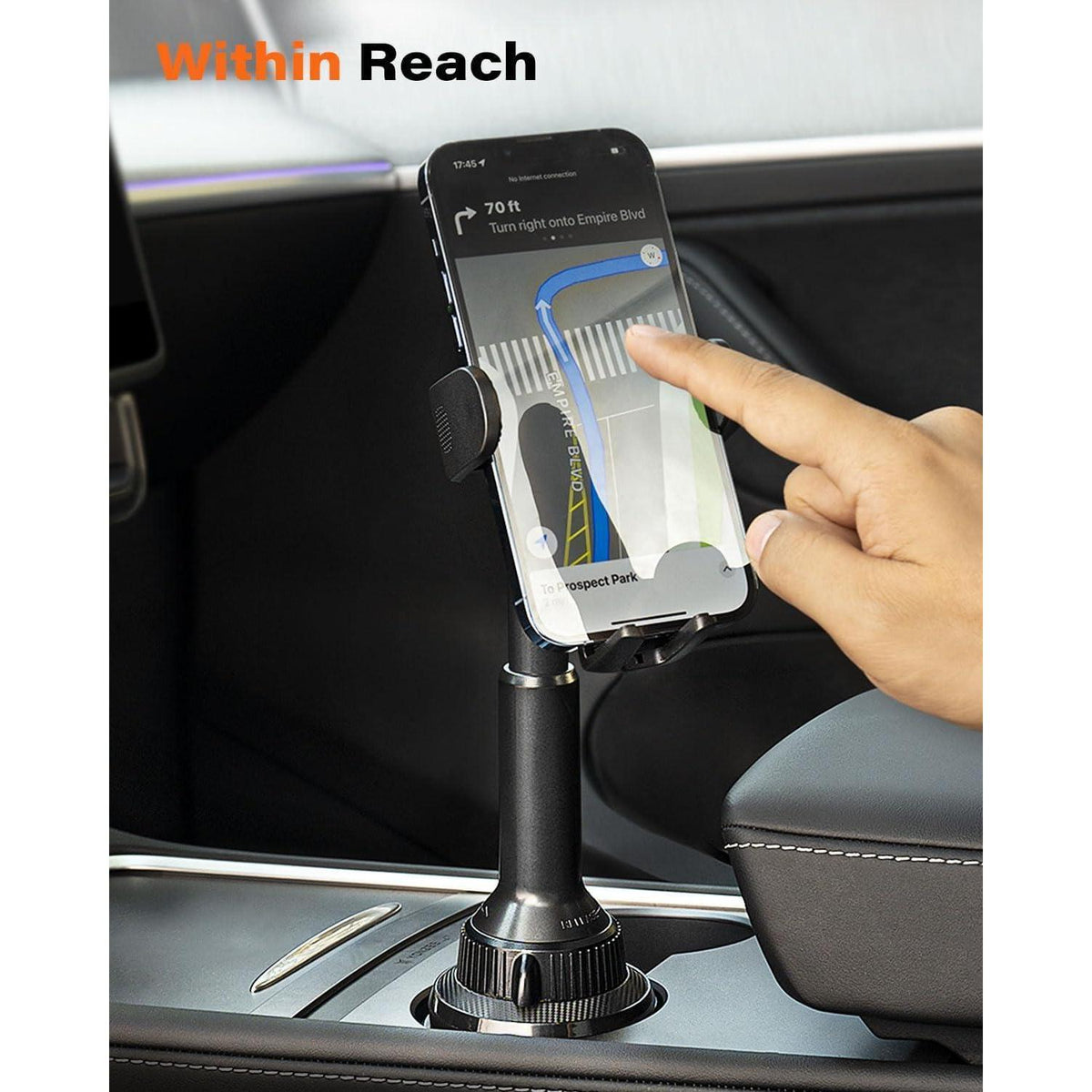 Handyhalterung Auto Getränkehalter für iPhone & Samsung