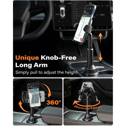 Handyhalterung Auto Getränkehalter für iPhone & Samsung