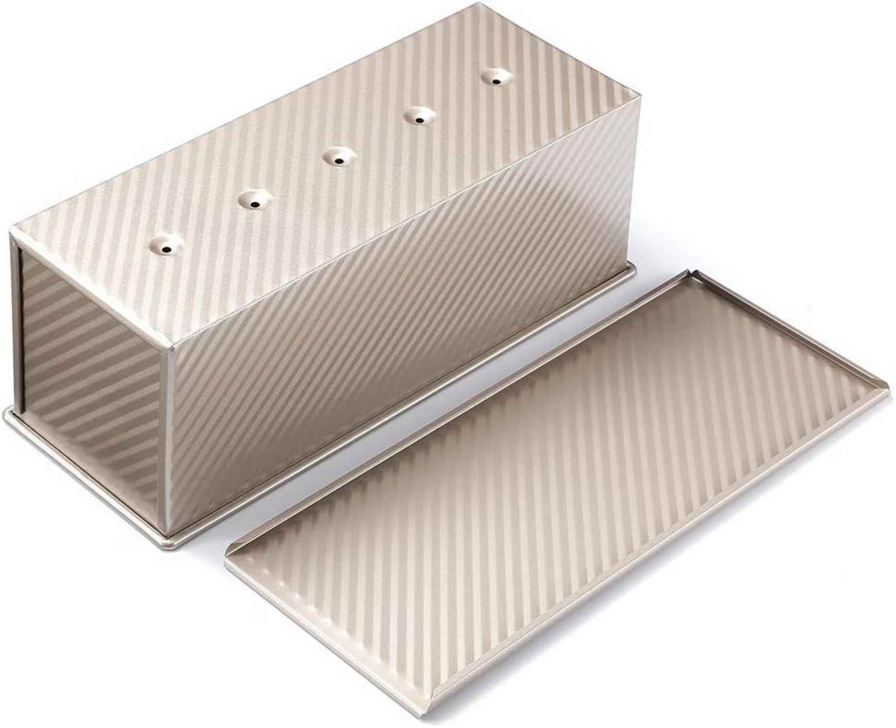 Brotbackform Pullman Laib Aluminium Stahl Antihaft 1000g Teig 34 x