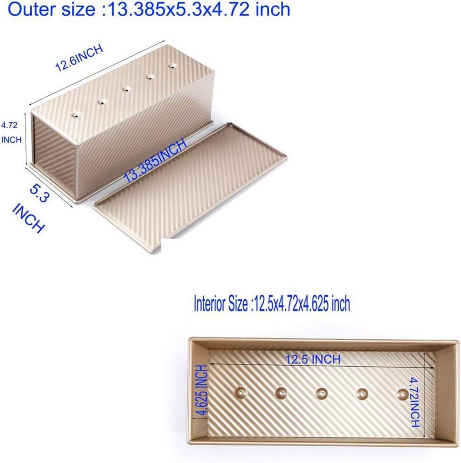 Pullman Brotbackform Antihaft Aluminium Stahl 1000g Teig 34x13,5x12cm