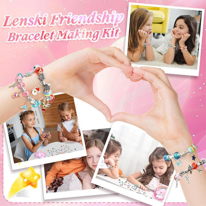 Lenski Mädchen Armband Bastelset 64-teilig DIY Geschenkbox