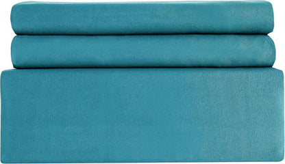 AYSW Bettwäsche 1 Bettbezug 200x200cm + 2 Kissenbezug 80x80cm Reißverschluss Seeblau/Hellgrau
