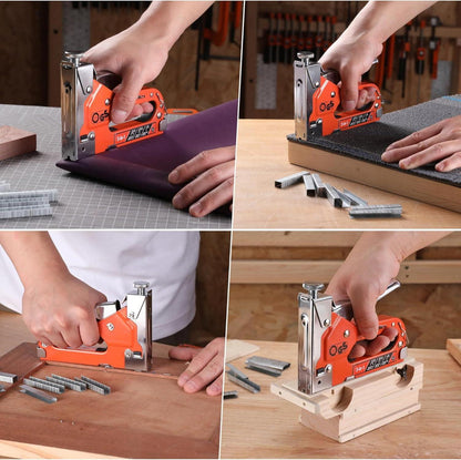 ValueMax Handtacker 3-in-1 Set mit 3000 Klammern - TÜV GS geprüft - Profi Tacker für Holz, Möbel, Dekoration
